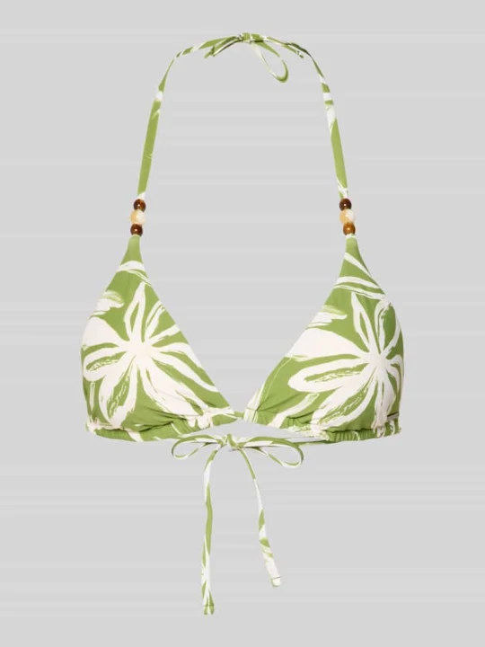 Zdjęcie produktu Góra od bikini z wiązaniem na szyi model 'ABSTRACT FLORAL STRAPPY' Marc O'Polo Zielony
