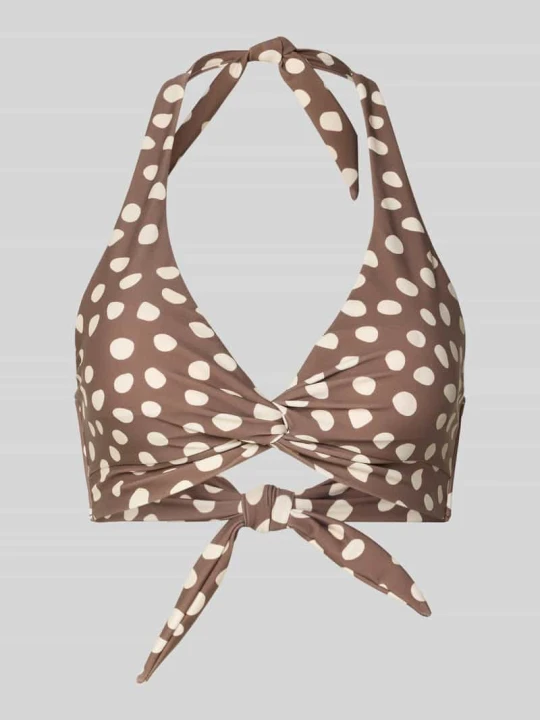 Zdjęcie produktu Góra od bikini z wiązaniem na szyi model 'Dauna' Barts Średniobrązowy