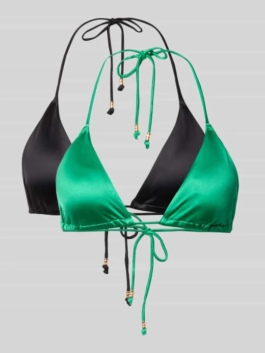 Zdjęcie produktu Góra od bikini z wiązaniem w zestaw 2 szt. model 'AMNESIA' Dorina Zielony