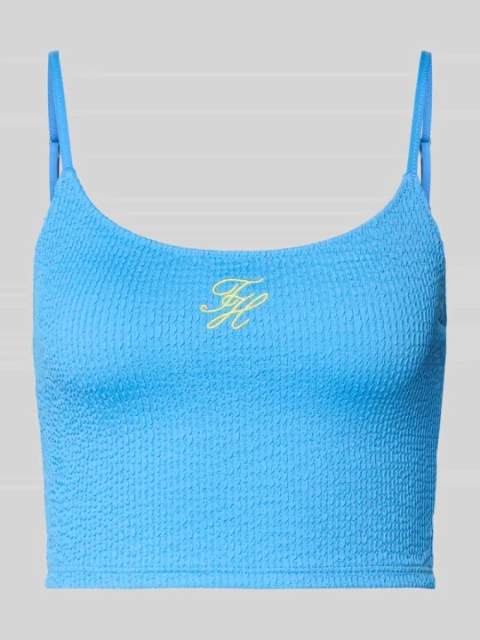 Zdjęcie produktu Góra od bikini z wyhaftowanym logo Tommy Hilfiger Niebieski