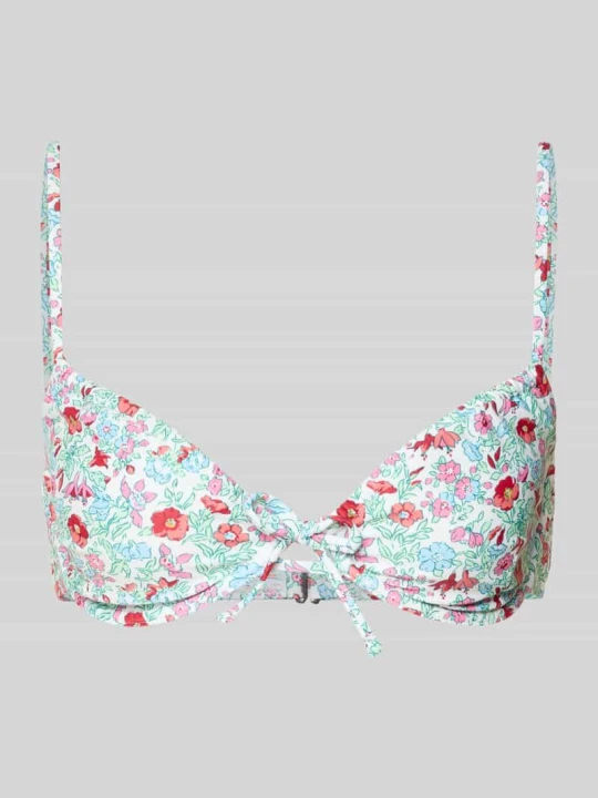 Zdjęcie produktu Góra od bikini z wzorem allover model 'BAOMI' Pieces Jasnoniebieski