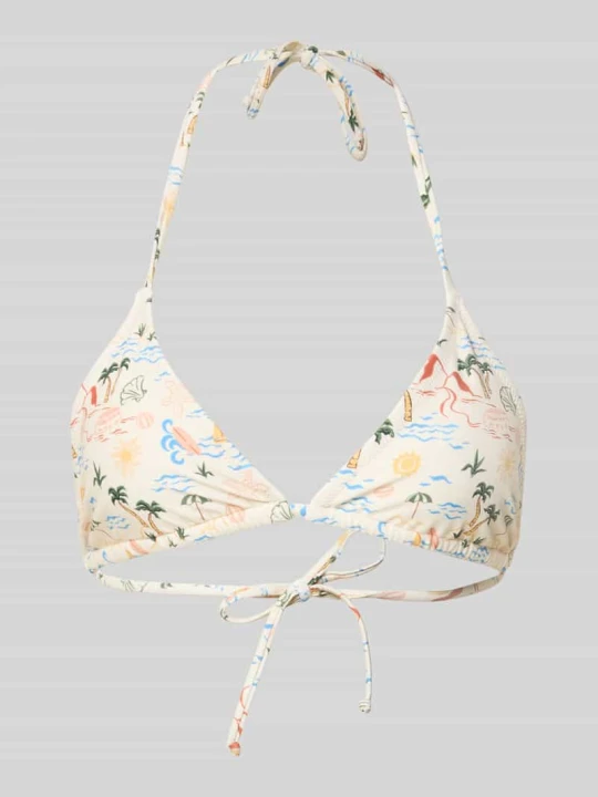 Zdjęcie produktu Góra od bikini z zwierzęcym nadrukiem na całej powierzchni Jake*s Écru