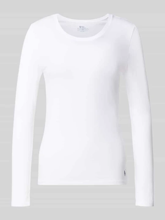 Zdjęcie produktu góra od piżamy o kroju regular fit z mieszanki bawełny Polo Ralph Lauren Biały