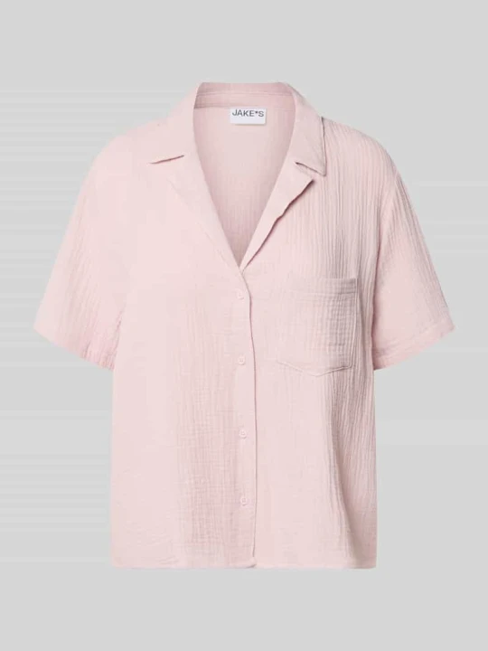 Zdjęcie produktu Góra od piżamy o kroju relaxed fit z brustaszą Jake*s Jasnoróżowy
