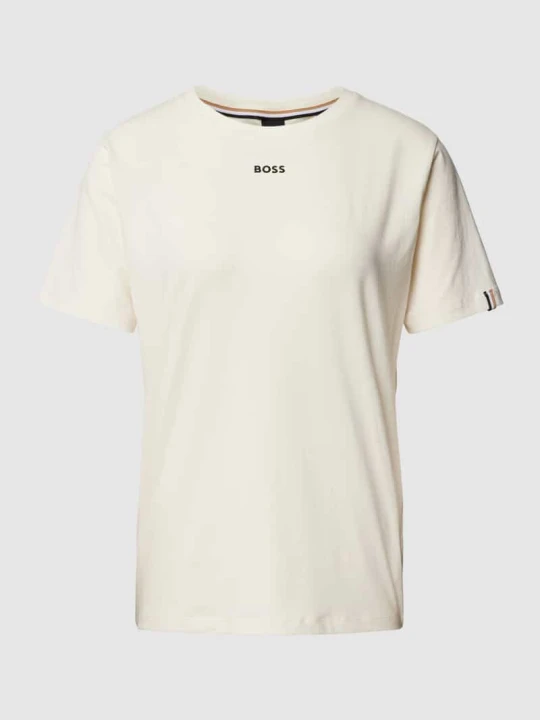 Zdjęcie produktu T-shirt z nadrukiem z logo Boss Biały