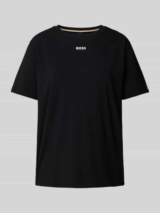 Zdjęcie produktu T-shirt z nadrukiem z logo Boss Czarny