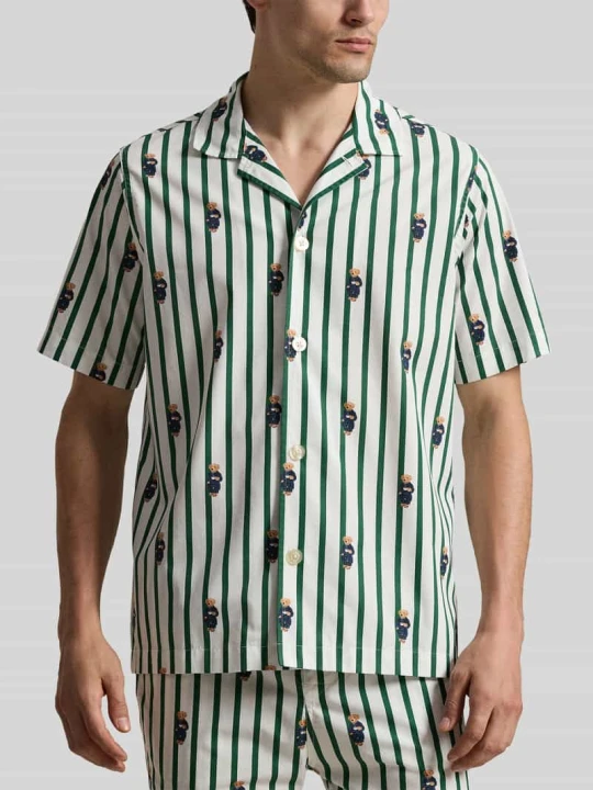 Zdjęcie produktu Góra od piżamy z nadrukiem z motywem na całej powierzchni Polo Ralph Lauren Ciemnozielony