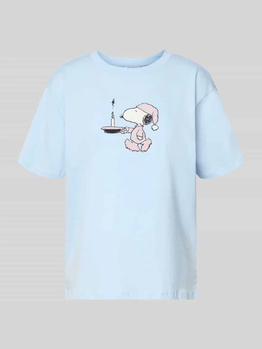 Zdjęcie produktu Góra od piżamy z nadruk peanuts® Jake*s Jasnoniebieski