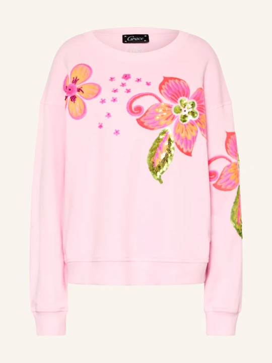 Zdjęcie produktu Grace Bluza Nierozpinana Z Cekinami rosa różowy