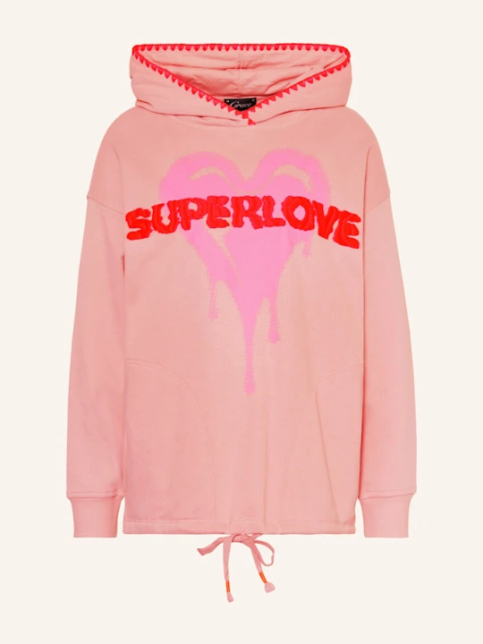 Zdjęcie produktu Grace Bluza Z Kapturem Oversize rosa BLADORÓŻOWY