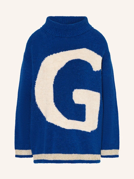 Zdjęcie produktu Grace Sweter Oversized Z Alpaką I Błyszczącą Przędzą blau