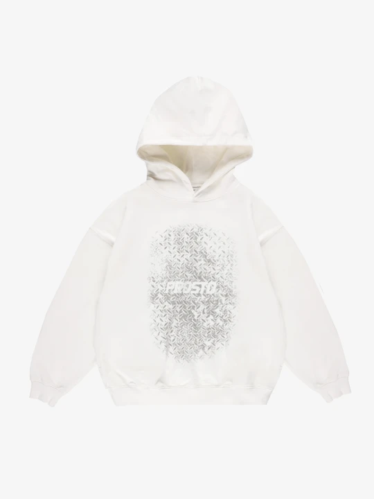 Zdjęcie produktu Grade bluza z kapturem oversize męska biała Klasyk