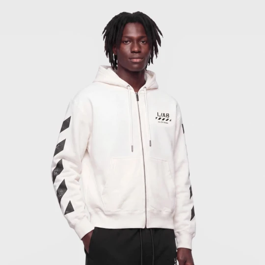 Zdjęcie produktu Graffiti Full Zip Hoodie Off White