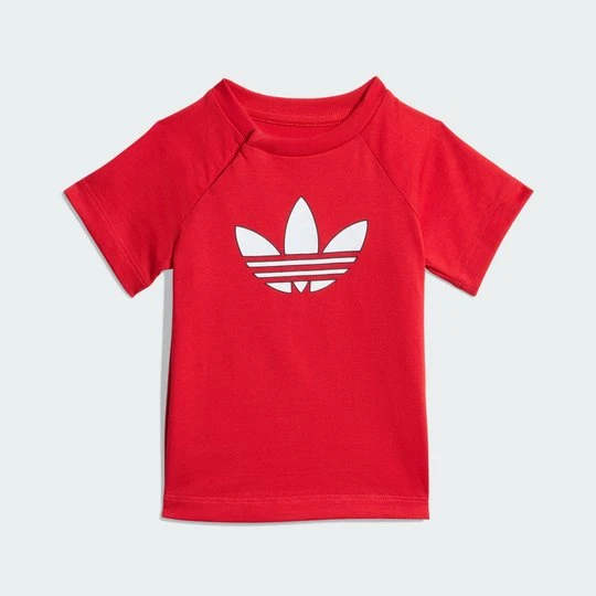Zdjęcie produktu GRAFICZNA KOSZULKA Z LOGO TREFOIL Adidas Better Scarlet