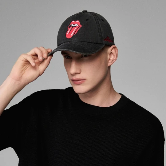 Zdjęcie produktu Grafitowa czapka z daszkiem The Rolling Stones House czarny