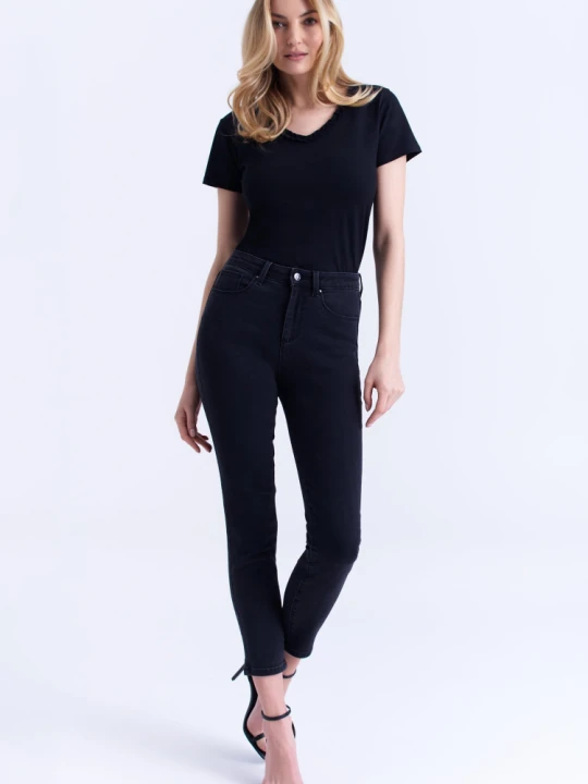 Zdjęcie produktu Grafitowe jeansy slim fit Greenpoint szary