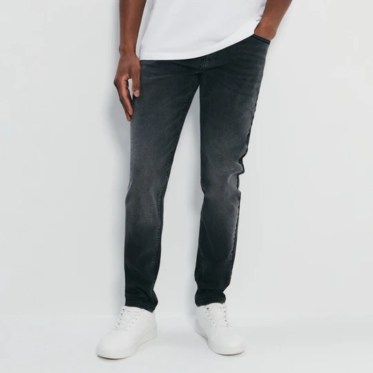 Zdjęcie produktu Grafitowe jeansy slim fit House szary