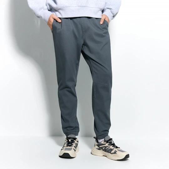 Zdjęcie produktu Grafitowe joggery na gumce House ciemnoszary