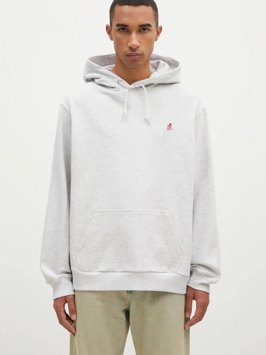 Zdjęcie produktu Gramicci bluza bawełniana One Point Hooded Sweatshirt szary