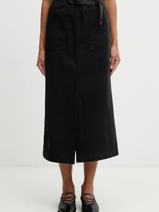 Zdjęcie produktu Gramicci LONG BAKER SKIRT spódnica z rozcięciem bawełniana
