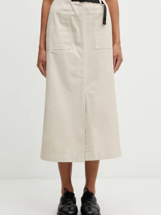 Zdjęcie produktu Gramicci LONG BAKER SKIRT spódnica z rozcięciem bawełniana