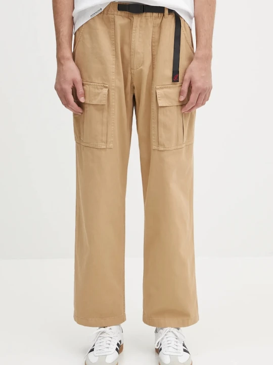 Zdjęcie produktu Gramicci spodnie bawełniane Front Cargo Pant beżowy