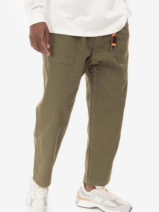 Zdjęcie produktu Gramicci spodnie bawełniane Loose Tapered Pant zielony