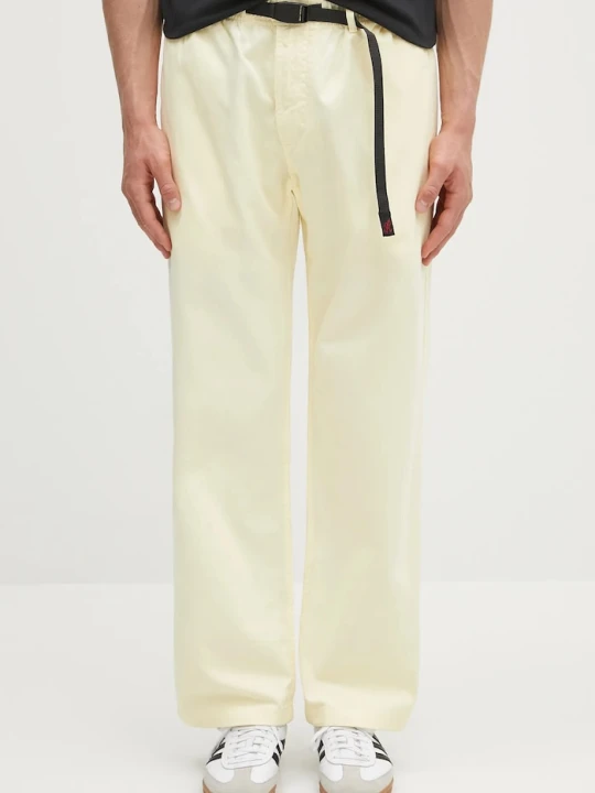 Zdjęcie produktu Gramicci spodnie bawełniane Pant Straight Fit żółty