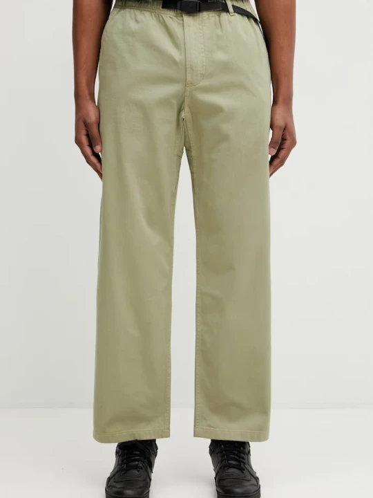Zdjęcie produktu Gramicci spodnie bawełniane Pant Straight Fit zielony