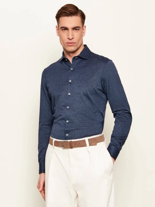 Zdjęcie produktu Gran Sasso Koszula | Slim Fit granatowy