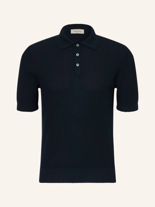 Zdjęcie produktu Gran Sasso Koszulka Polo Z Dzianiny blau GRANATOWY
