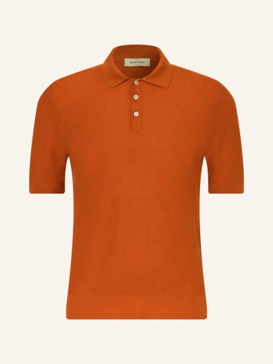 Zdjęcie produktu Gran Sasso Koszulka Polo Z Dzianiny braun CIEMNOPOMARAŃCZOWY