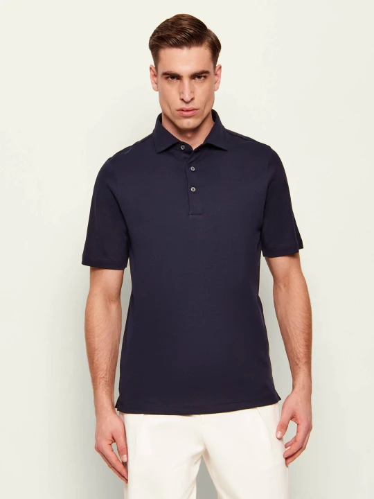Zdjęcie produktu Gran Sasso Polo | Regular Fit granatowy