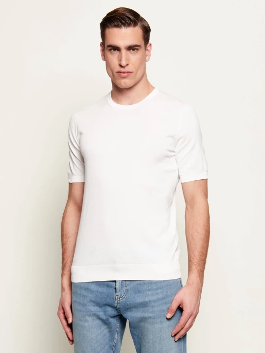 Zdjęcie produktu Gran Sasso T-shirt | Slim Fit ecru