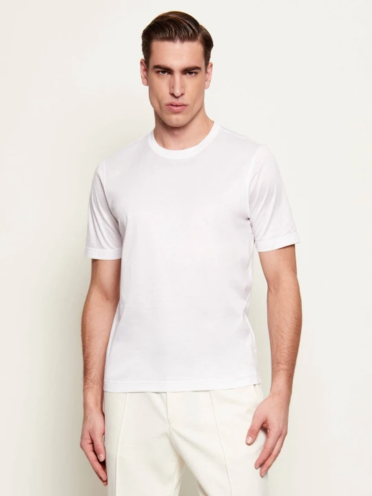 Zdjęcie produktu Gran Sasso T-shirt | Slim Fit biały