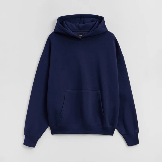 Zdjęcie produktu Granatowa bluza basic z kapturem House