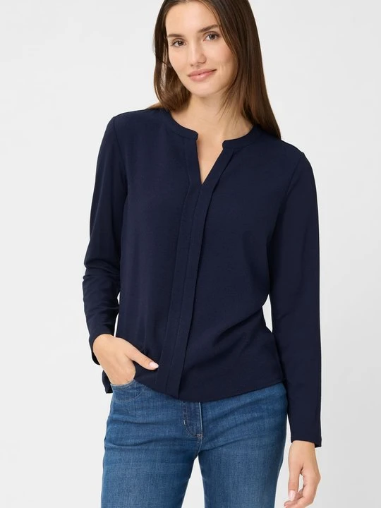Zdjęcie produktu Granatowa bluzka damska Hannah – New Passion Olsen