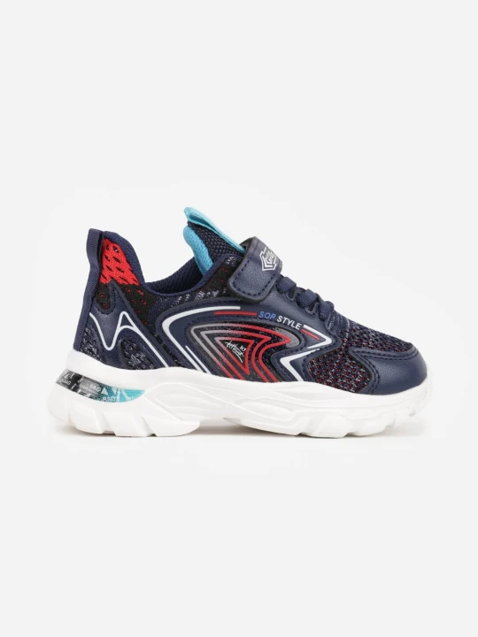 Zdjęcie produktu Granatowe Buty Sportowe Sneakersy na Lekkiej Podeszwie ze Skórzaną Wkładką Corranella Tom.m