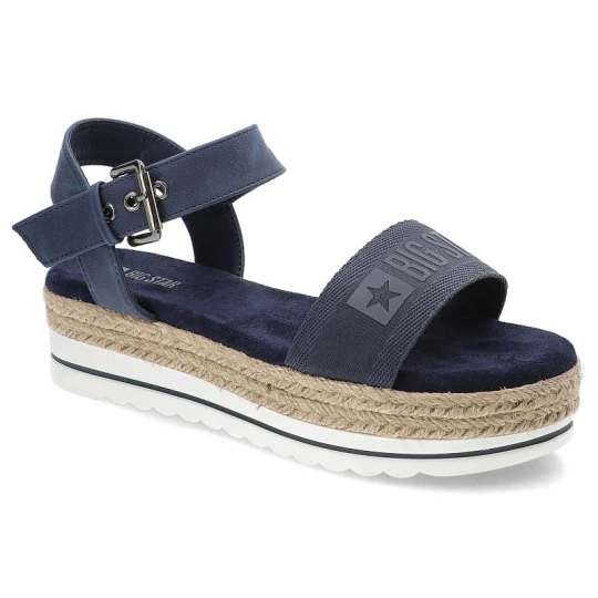 Zdjęcie produktu Granatowe Sandały Big Star Wygodne Buty Damskie