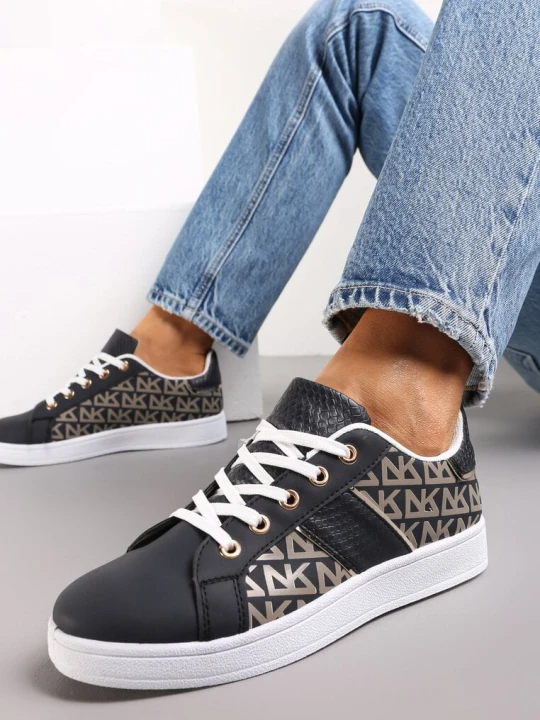 Zdjęcie produktu Granatowe Sneakersy z Printem Casica