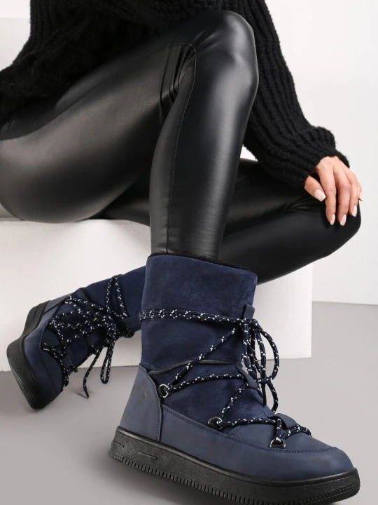 Zdjęcie produktu Granatowe Śniegowce Night Magic Vices