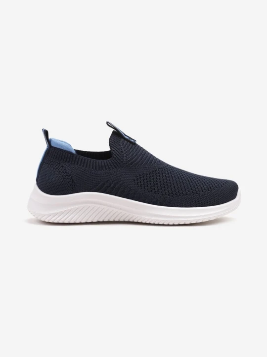 Zdjęcie produktu Granatowo-Niebieskie Wsuwane Buty Sportowe Sneakersy z Siateczki na Piankowej Podeszwie Eldriva Apawwa