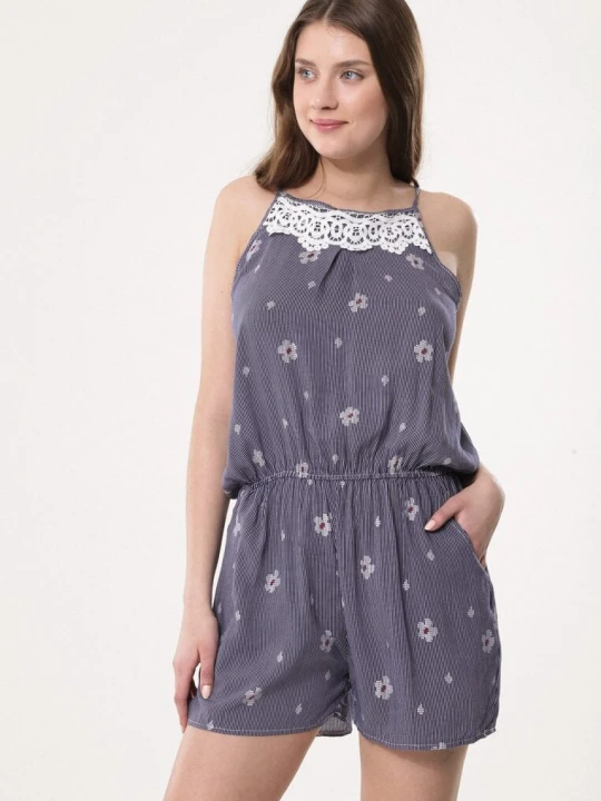 Zdjęcie produktu Granatowy Kombinezon Hush New Fashion