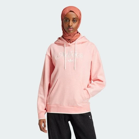 Zdjęcie produktu Graphic Loose Hoodie Adidas Sem Pink Spark Mel
