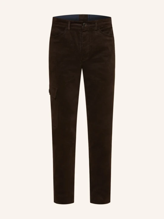 Zdjęcie produktu Grasegger Spodnie Cargo Turin Slim Fit Z Aksamitu braun CIEMNOBRĄZOWY