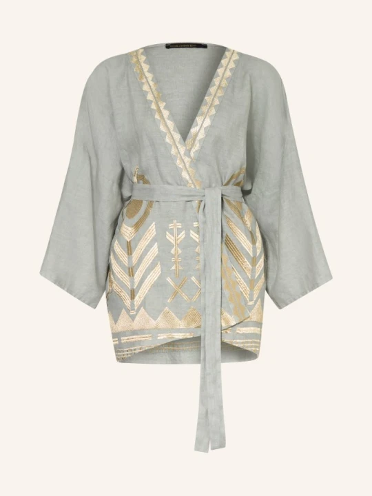 Zdjęcie produktu Greek Archaic Kori Damski Kimono Z Lnu grau