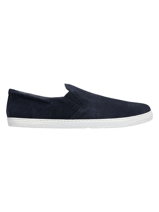 Zdjęcie produktu Groundies Skórzane buty barefoot "Ease" w kolorze granatowym rozmiar: 41