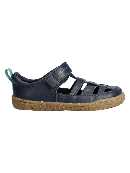 Zdjęcie produktu Groundies Skórzane buty barefoot "Noto 2.0" w kolorze granatowym rozmiar: 29