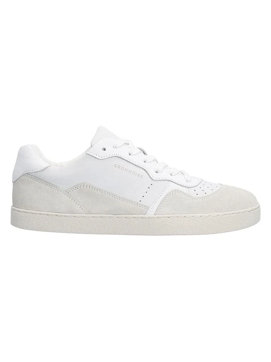Zdjęcie produktu Groundies Skórzane buty barefoot "Nova GS1" w kolorze białym rozmiar: 40