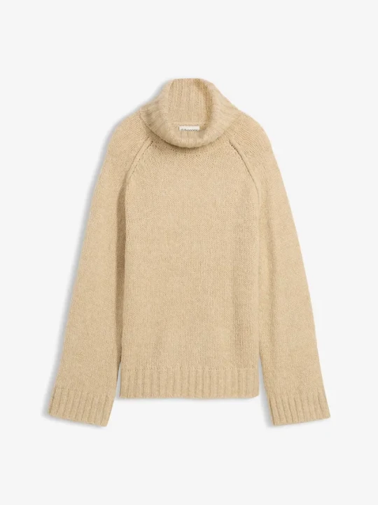 Zdjęcie produktu Gruby sweter oversize BonPrix beżowy